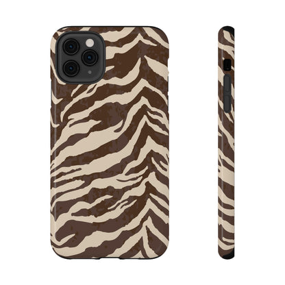 Brown Zebra iPhone Case