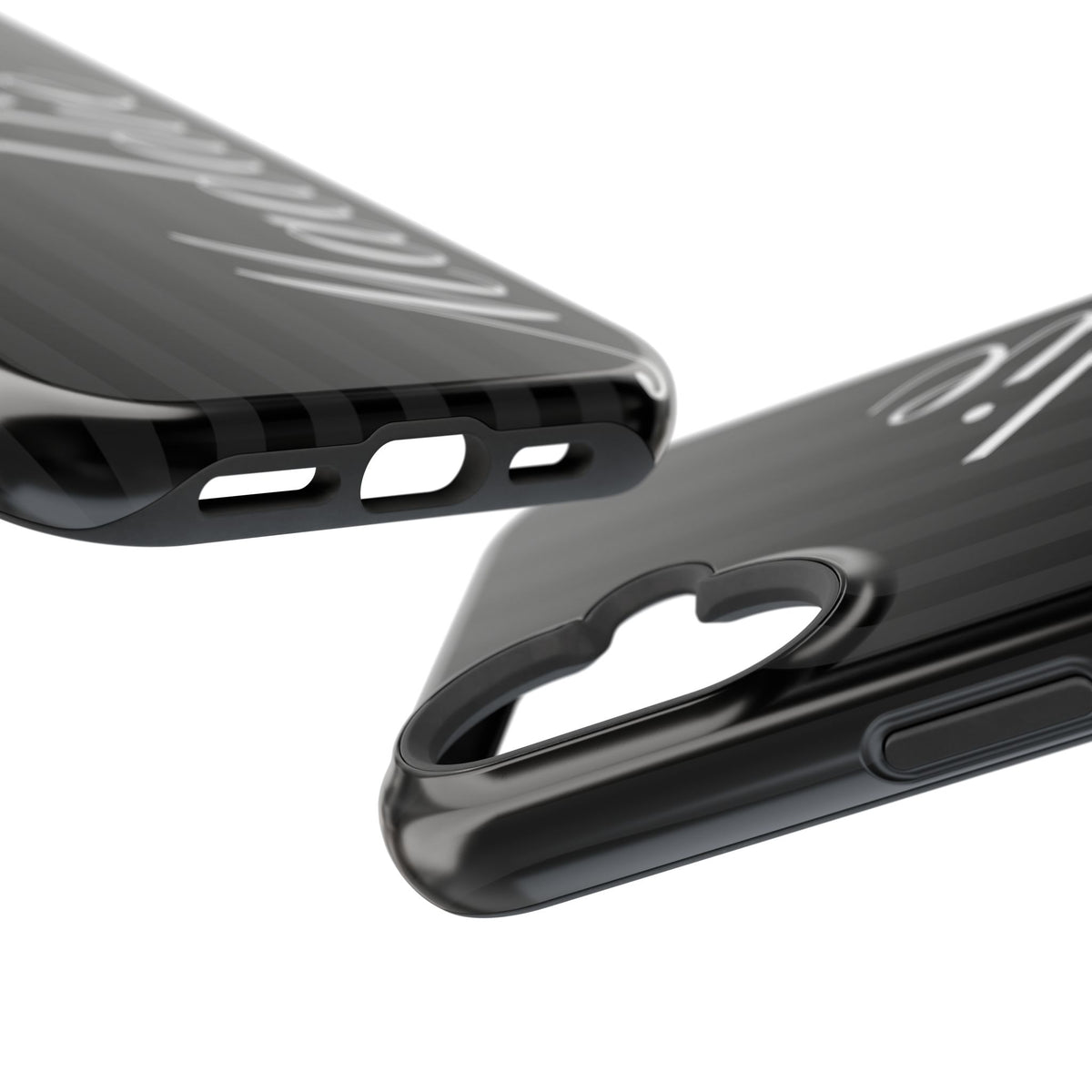 Custom Black Stripes iPhone Case