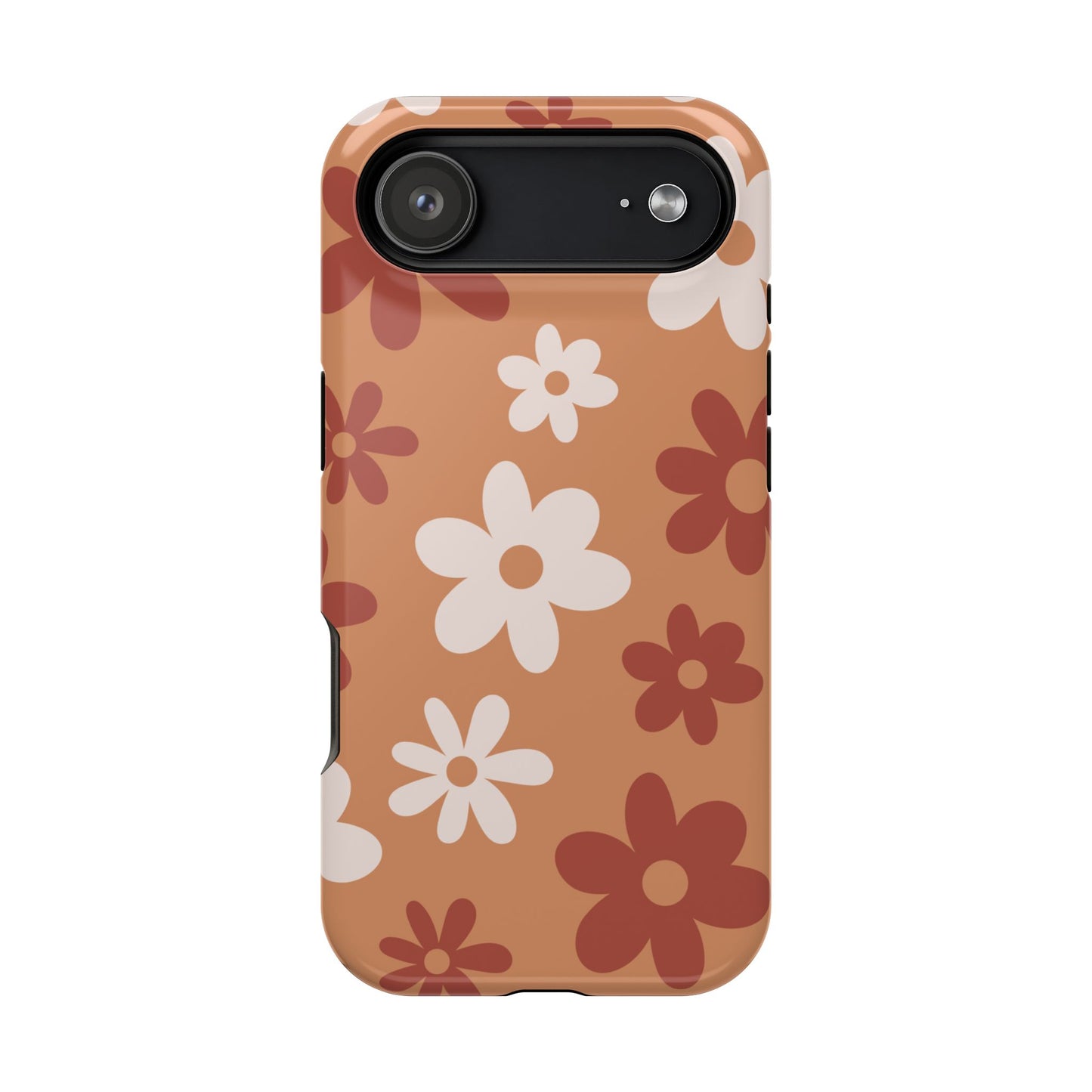 Brown Flower Power iPhone Case