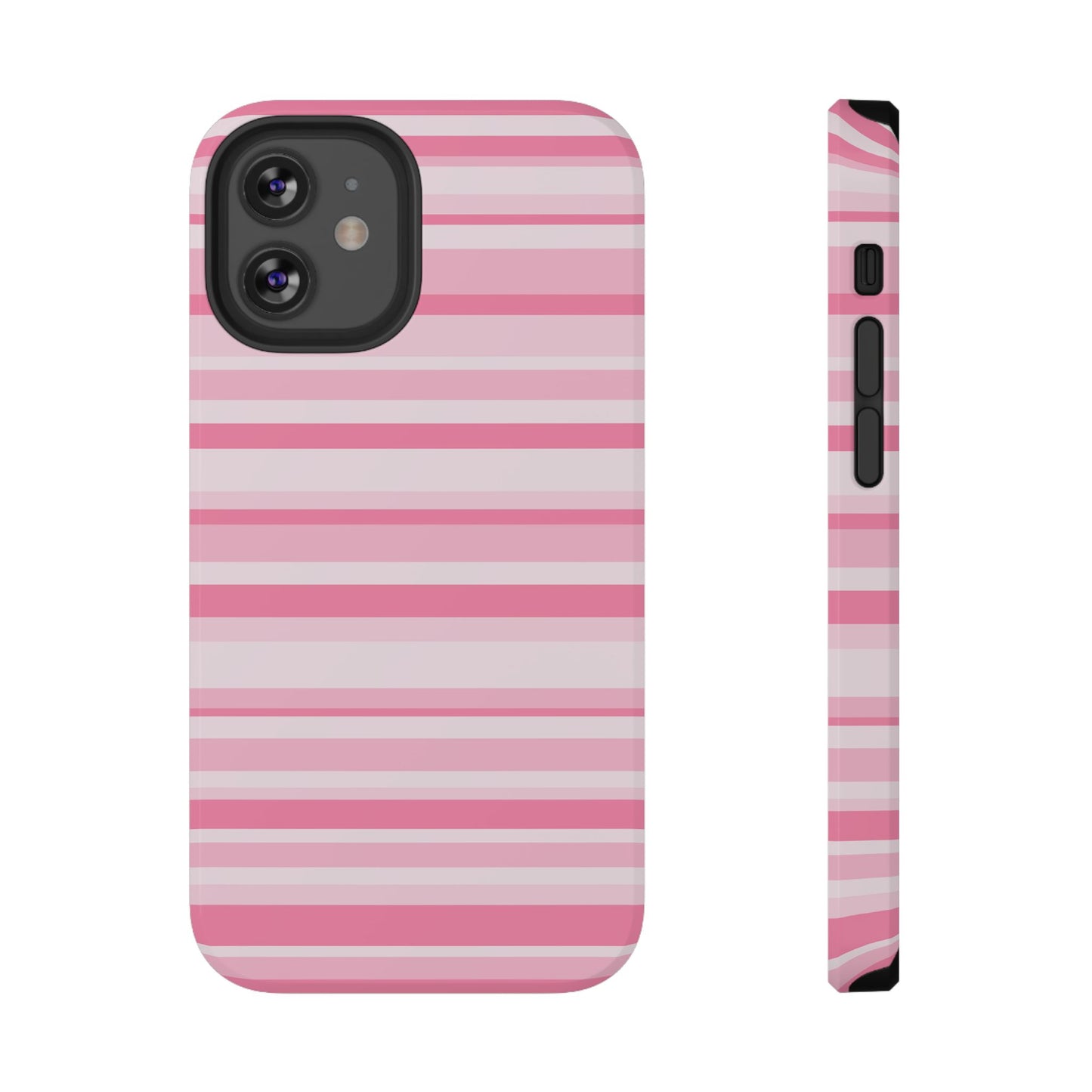 Pink Candy Stripes iPhone Case