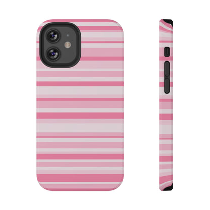 Pink Candy Stripes iPhone Case
