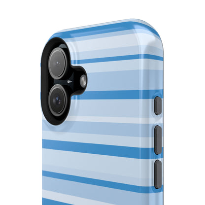Blue Candy Stripes iPhone Case