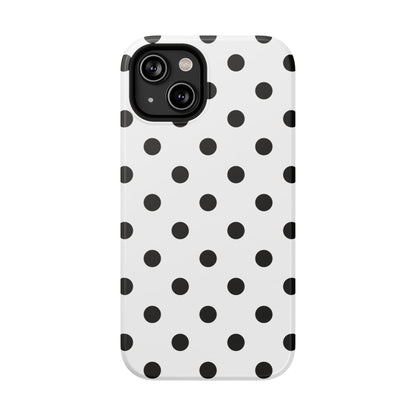 Black Polka Dots iPhone Case