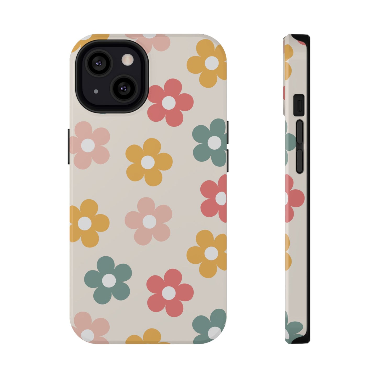 Boho Retro Flowers iPhone Case