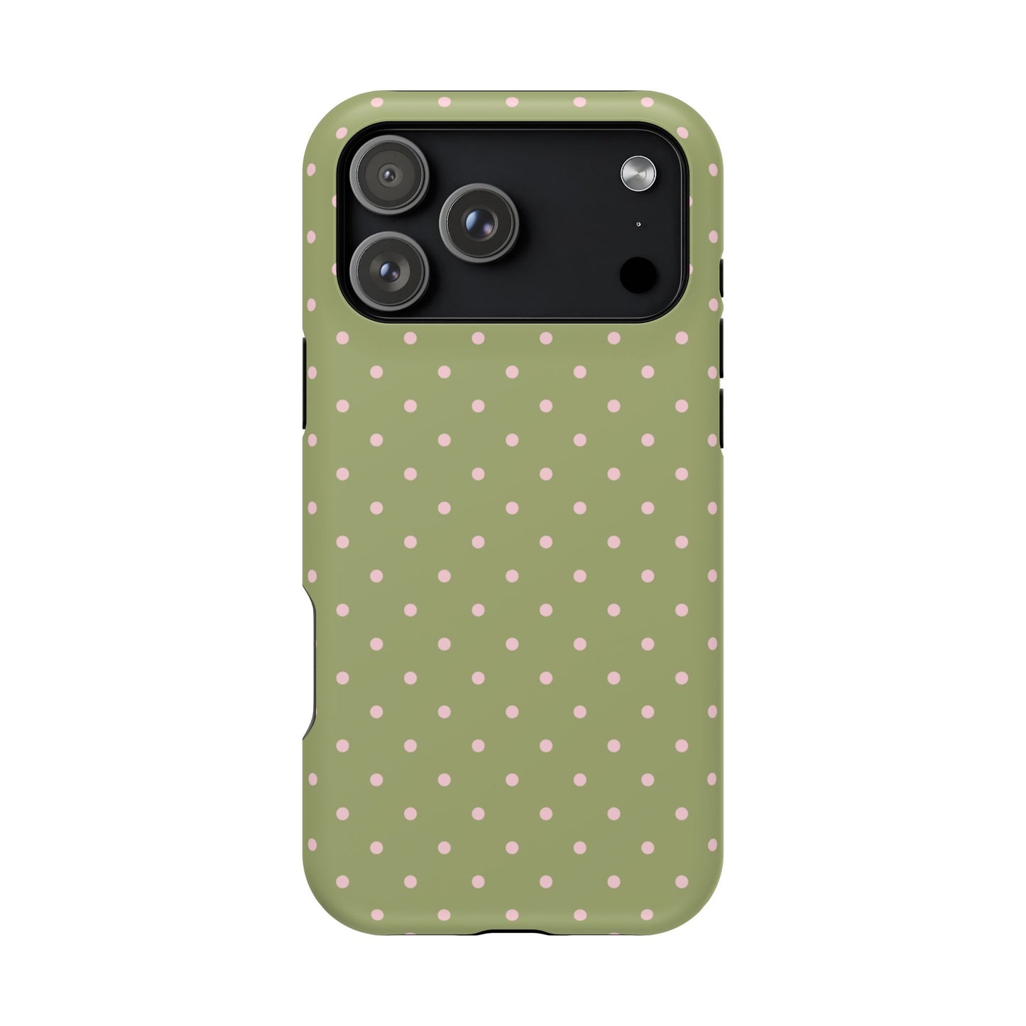 Pink Matcha Mini Dots iPhone Case