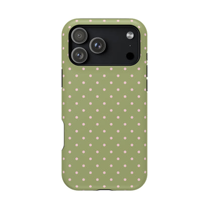 Pink Matcha Mini Dots iPhone Case