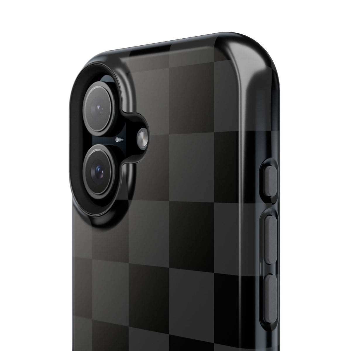 Black Checkered iPhone Case