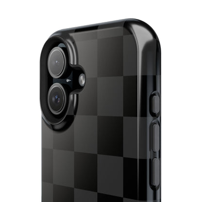 Black Checkered iPhone Case