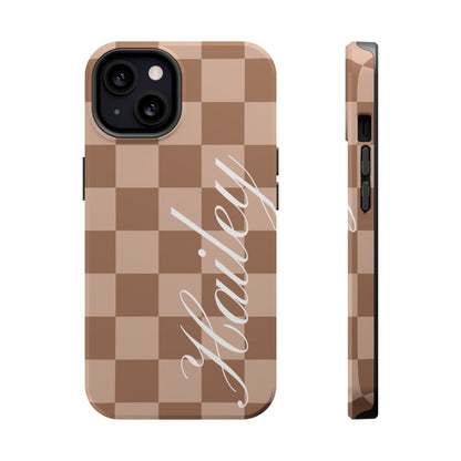 Custom Toffee Checkered iPhone Case