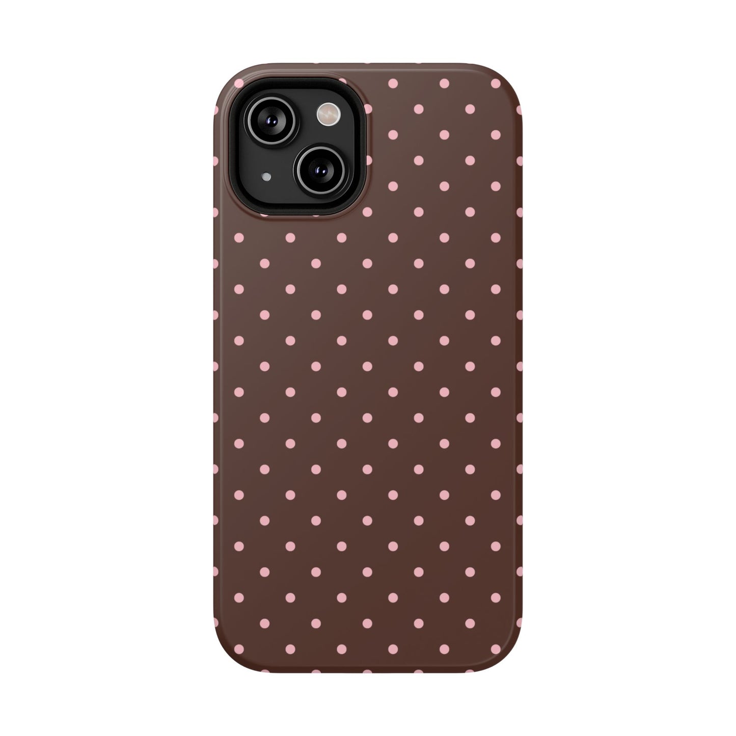 Pink Latte Mini Dots iPhone Case