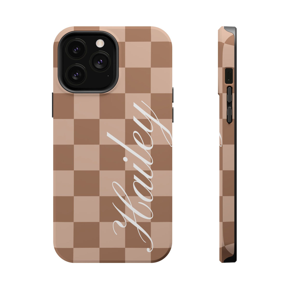 Custom Toffee Checkered iPhone Case