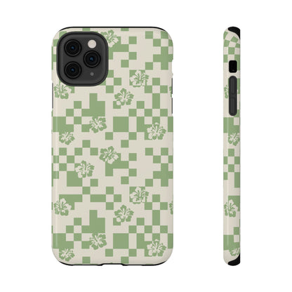 Green Hibiscus iPhone Case