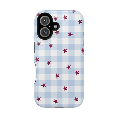 Mulberry Gingham iPhone Case