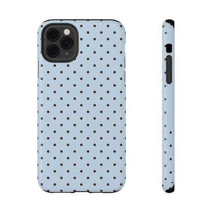 Blueberry Mocha Mini Dots iPhone Case