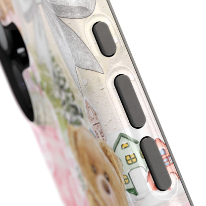 Pink Christmas Collage iPhone Case