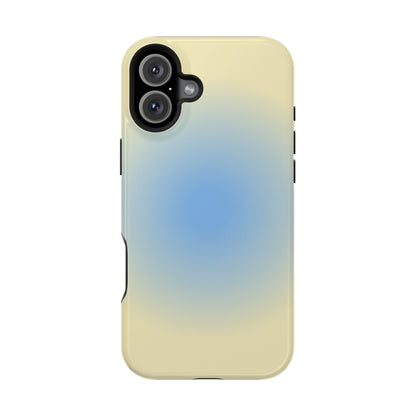 Blue & Yellow Aura iPhone Case