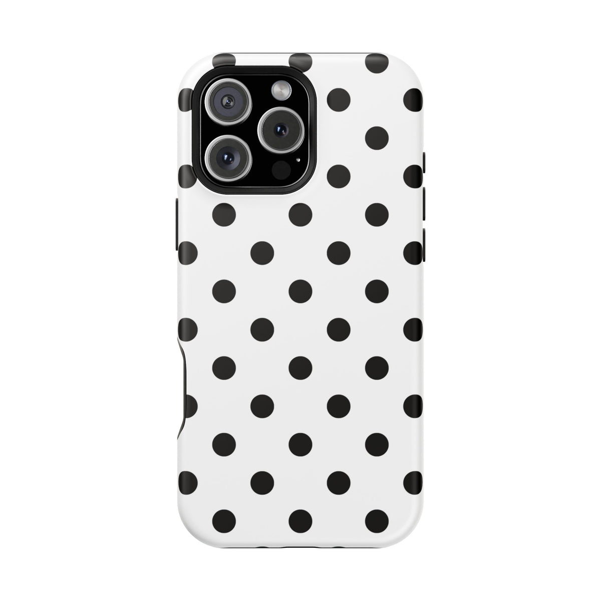 Black Polka Dots iPhone Case