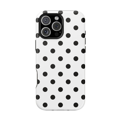 Black Polka Dots iPhone Case