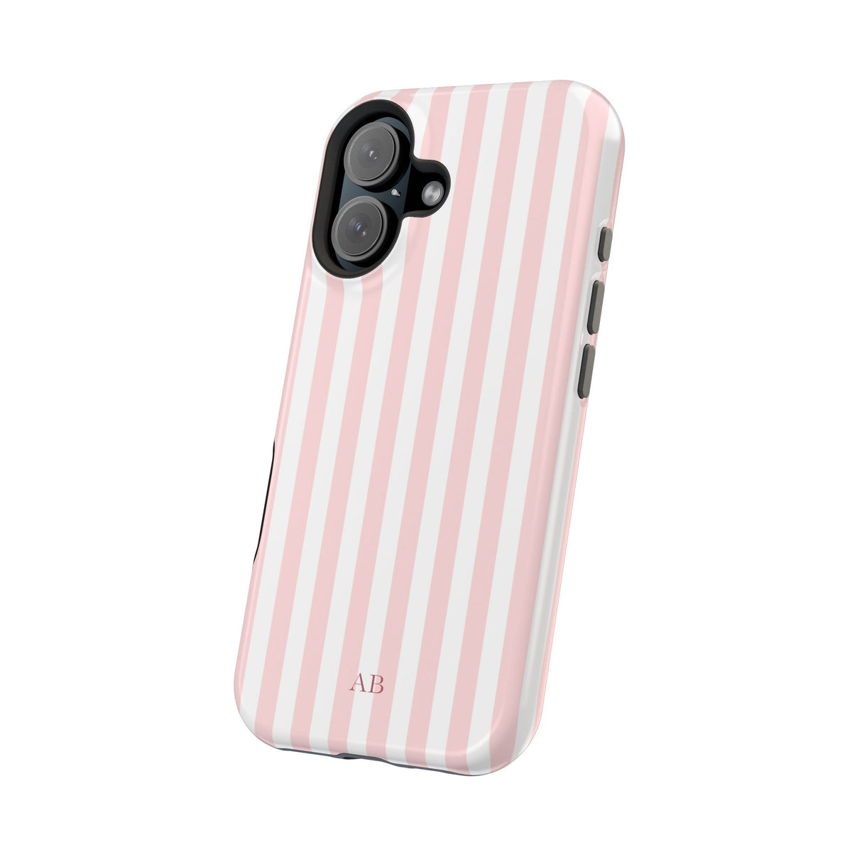 Custom Initials Pink Beau iPhone Case