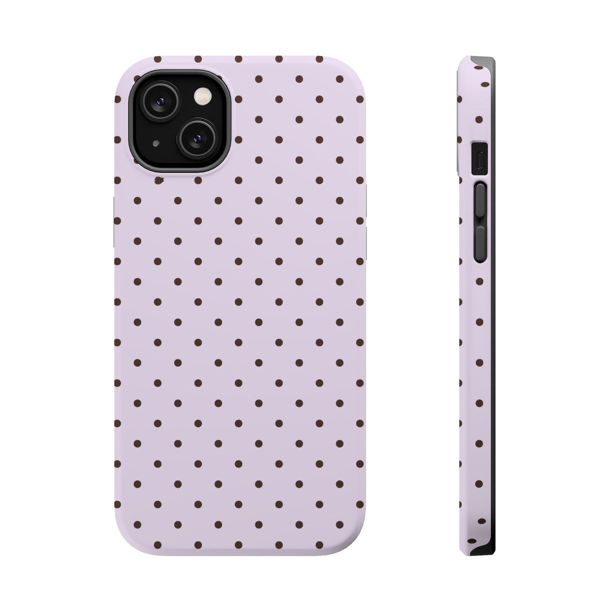 Berry Mocha Mini Dots iPhone Case
