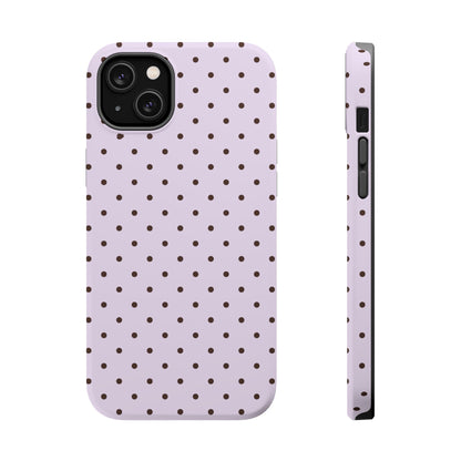 Berry Mocha Mini Dots iPhone Case