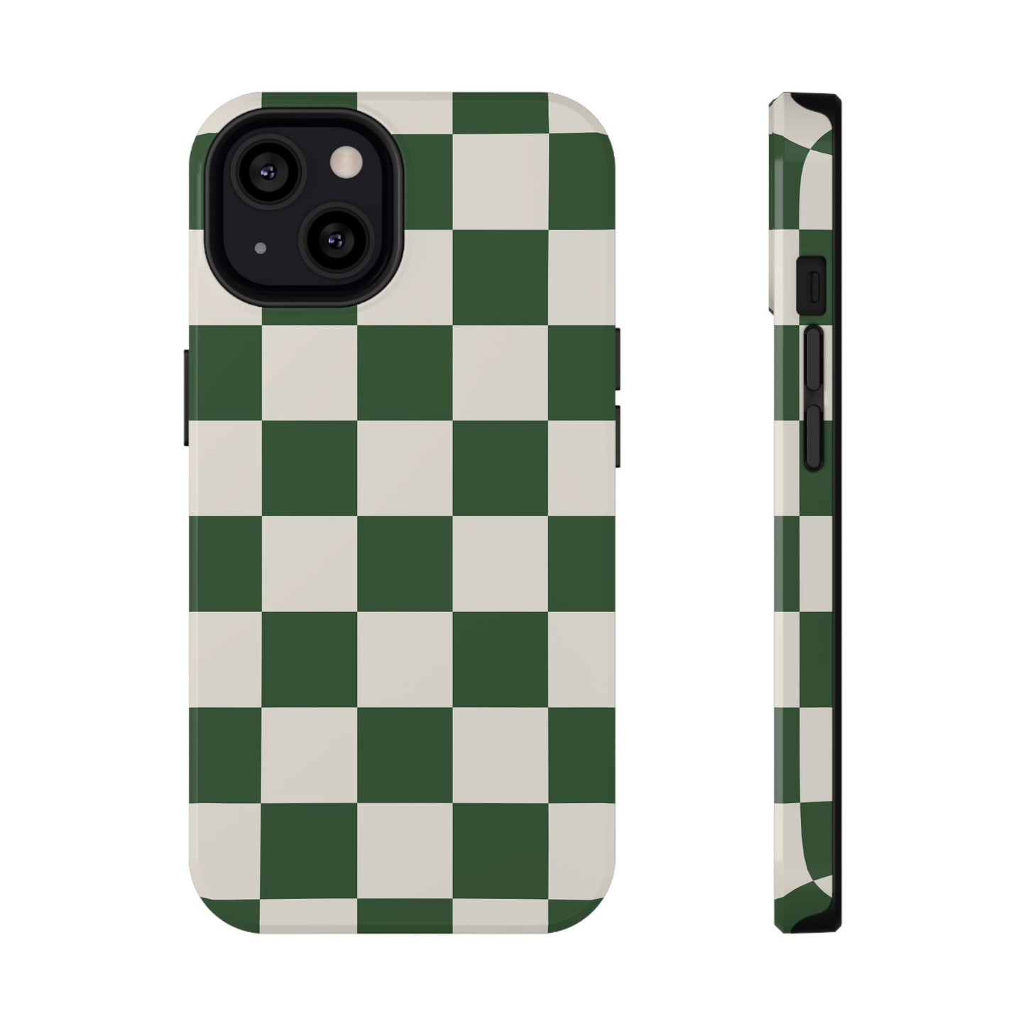 Green Checkered iPhone Case