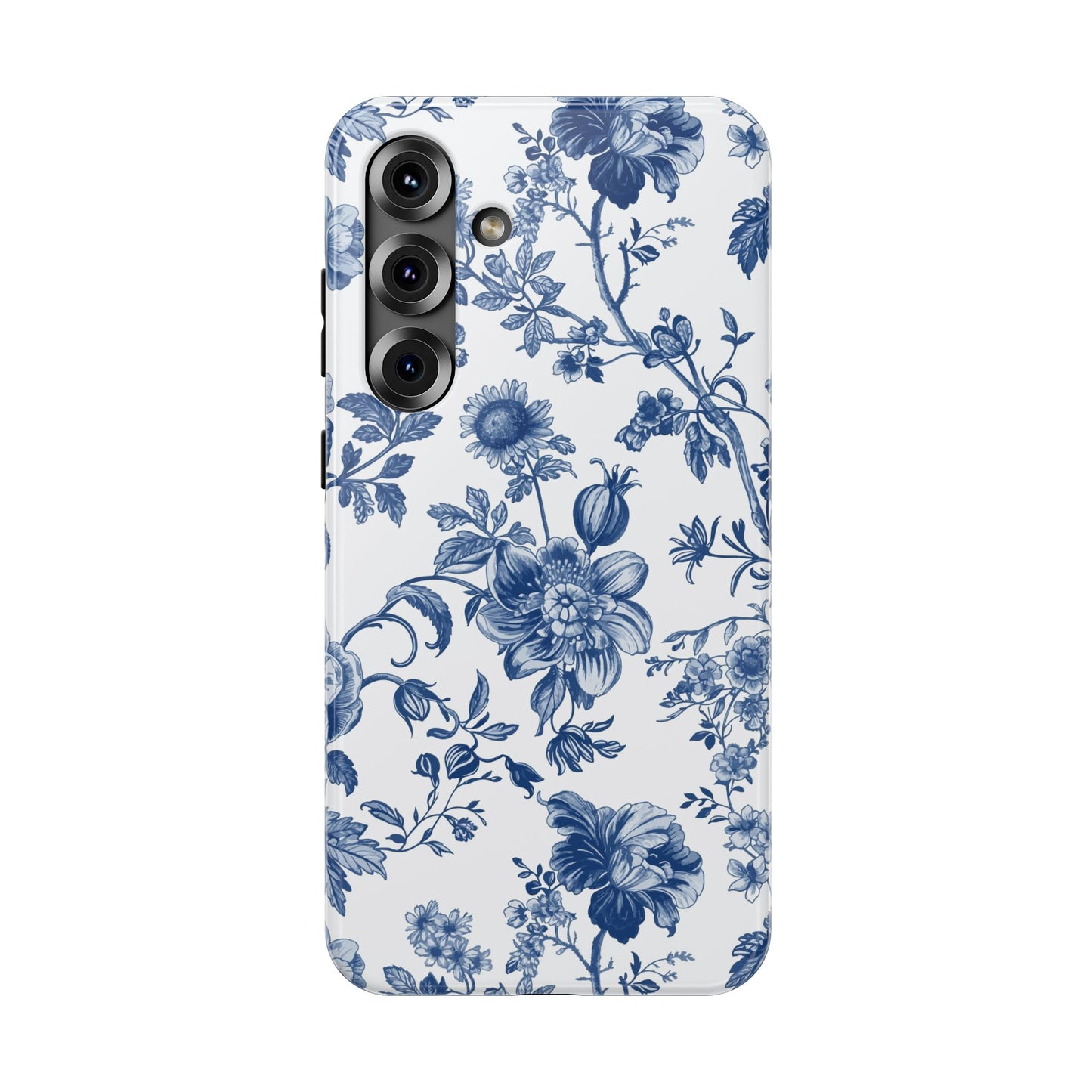 French Navy Toile Samsung Case