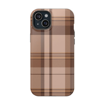 Toffee Plaid iPhone Case