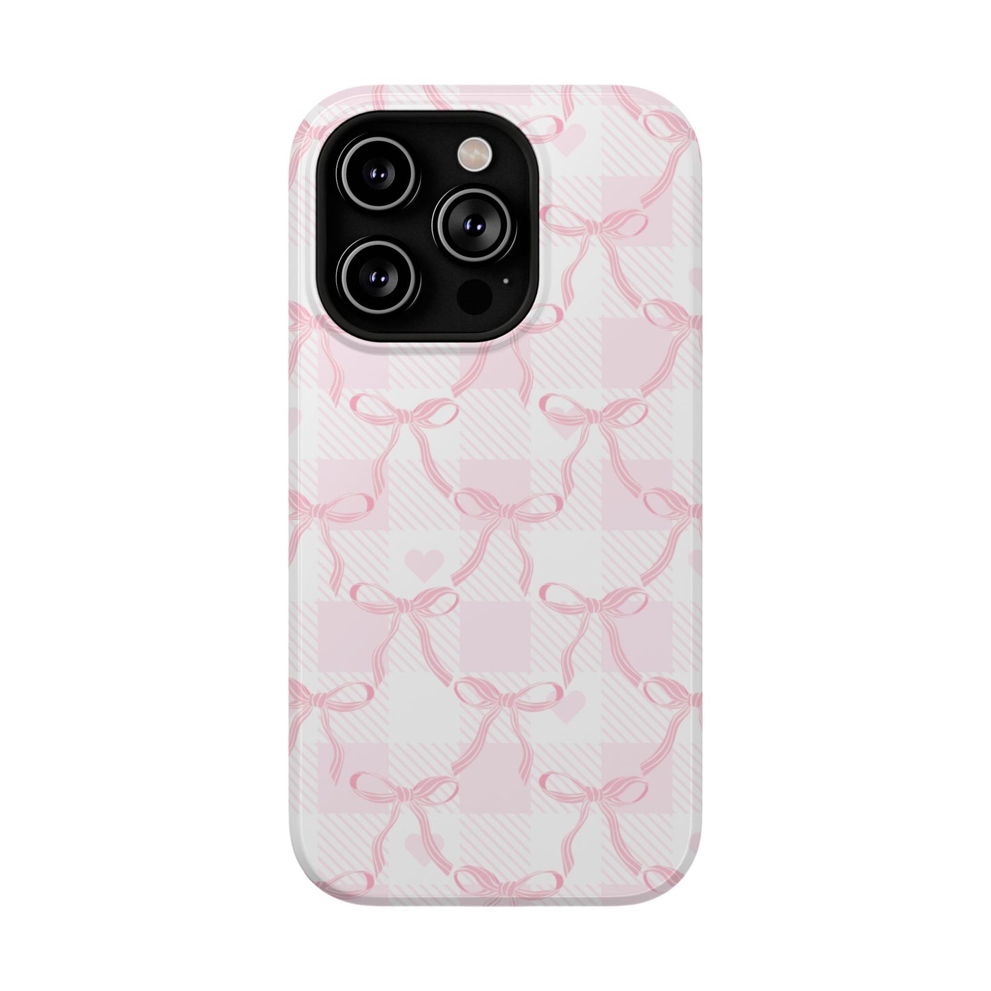 Pink Ribbon Bows iPhone Case