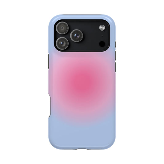 Pink & Blue Aura iPhone Case
