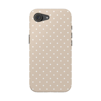 Beige Mini Dots iPhone Case
