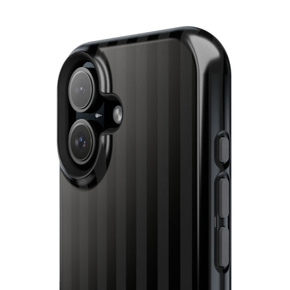 Custom Initials Black Stripes iPhone Case