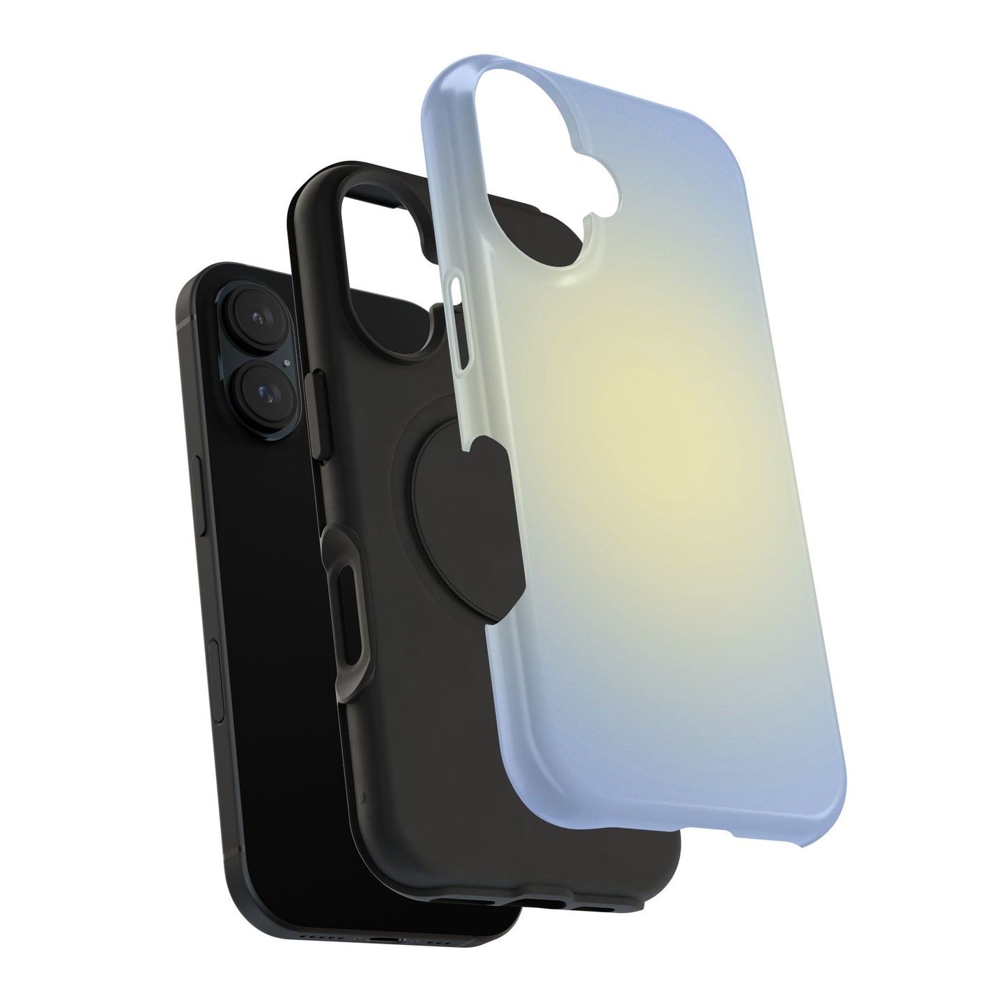 Blue & Yellow Aura iPhone Case