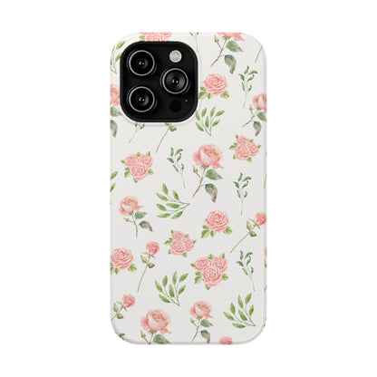 Pink Vintage Roses iPhone Case