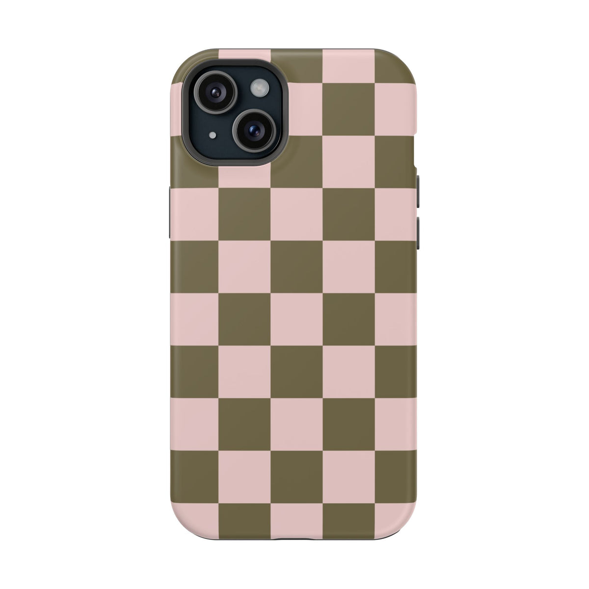 Pink Pistachio Checkered iPhone Case