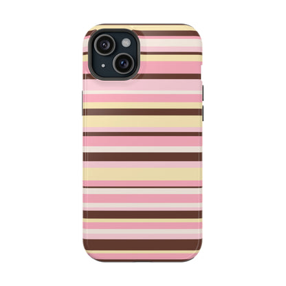 Sunday Latte Stripes iPhone Case