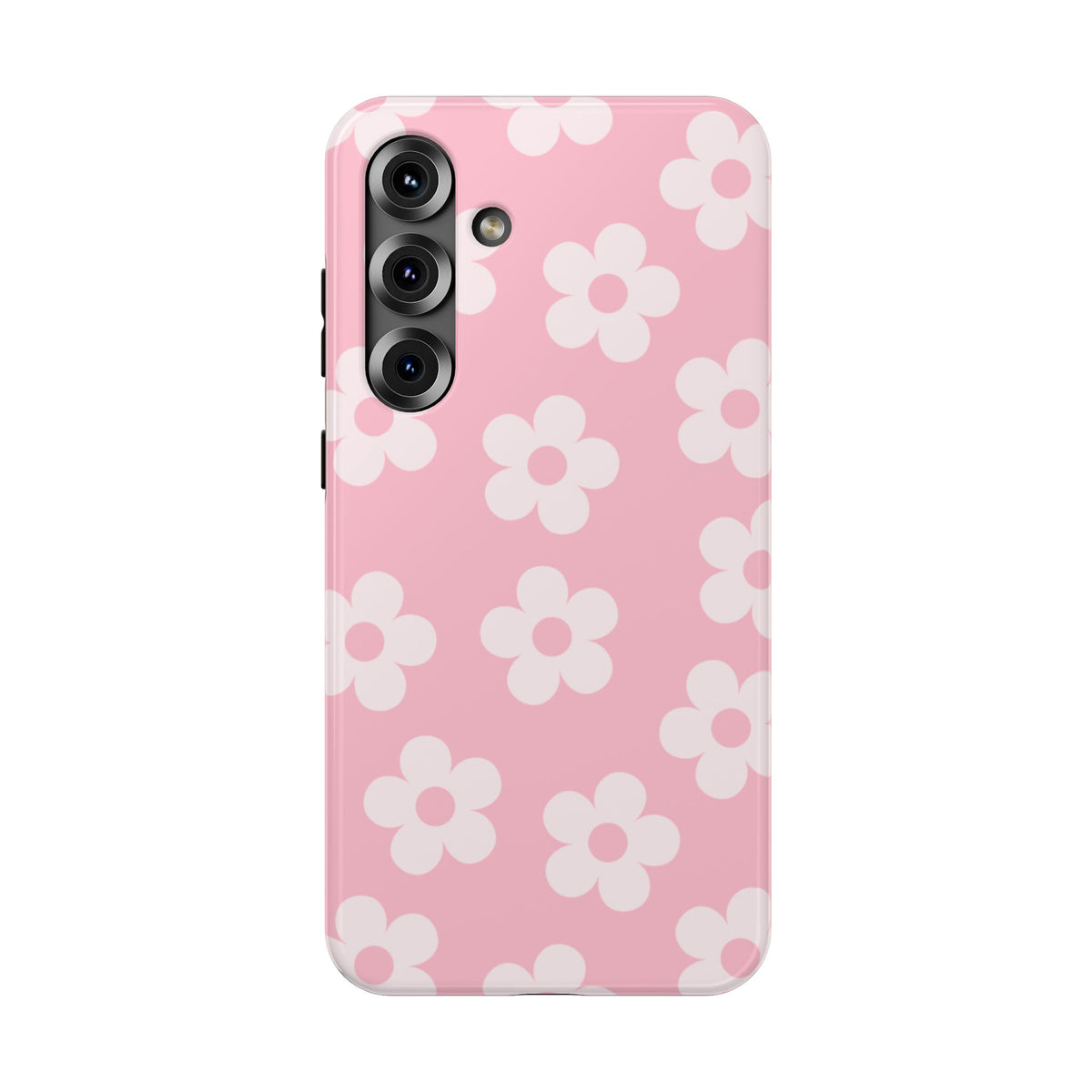 Pink Retro Flowers Samsung Case