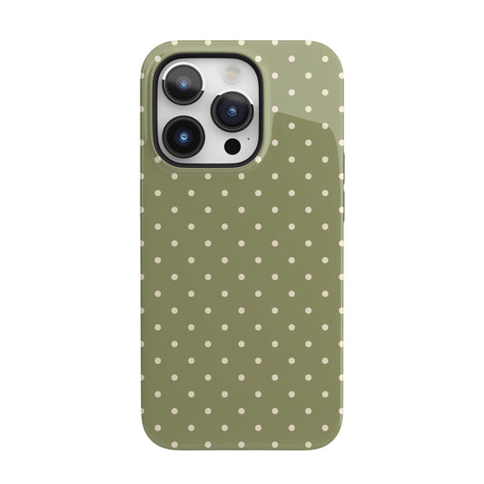 Green Mini Polka Dots iPhone Case