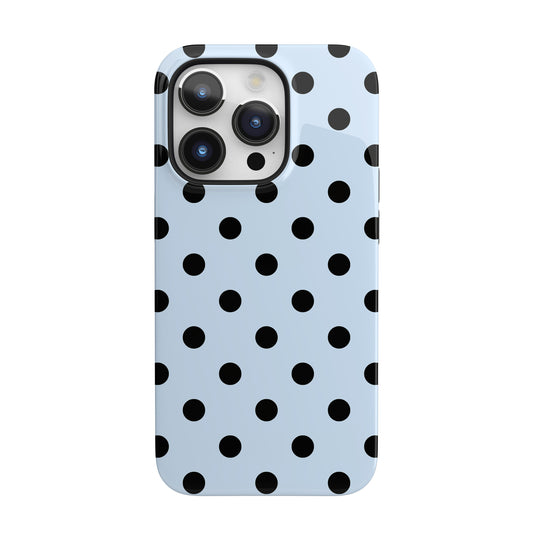 Blue Polka Dots iPhone Case
