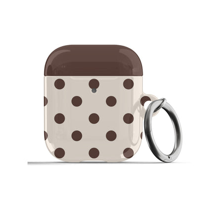 Brown Polka Dots AirPods Case