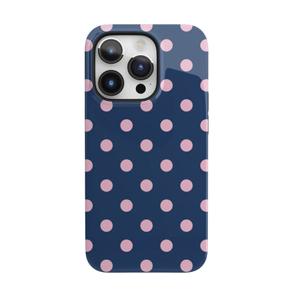 Periwinkle Polka Dots iPhone Case