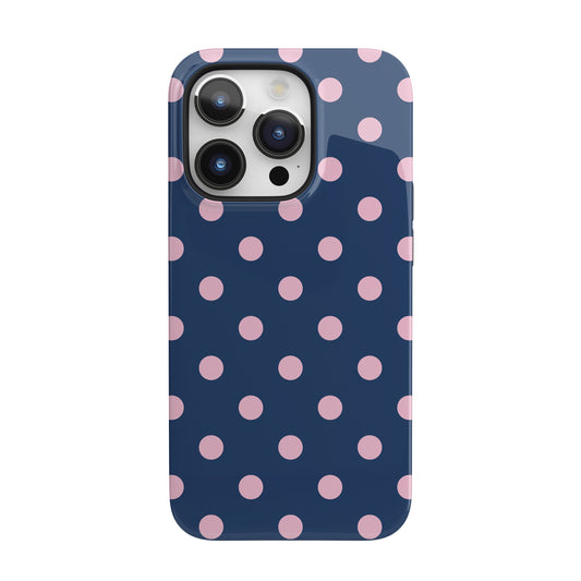Periwinkle Polka Dots iPhone Case
