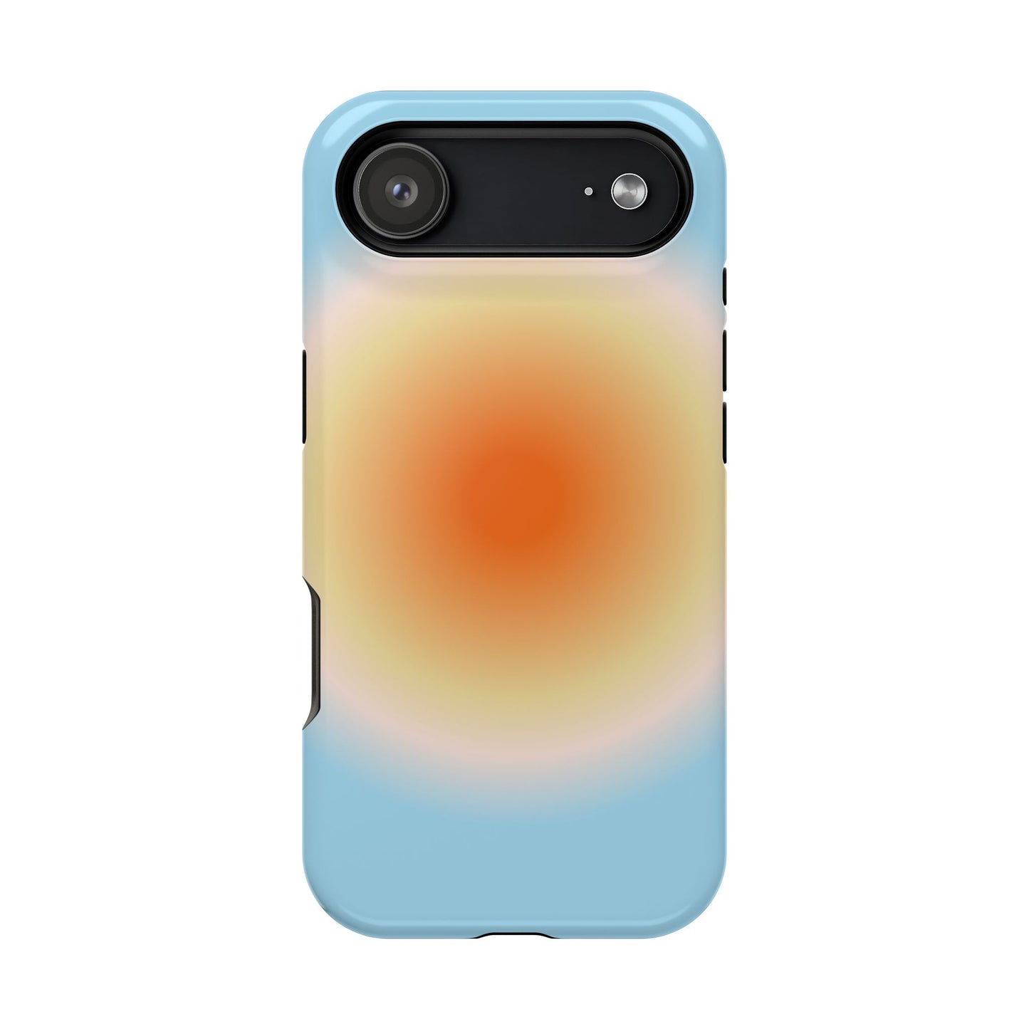 Orange & Blue Aura iPhone Case