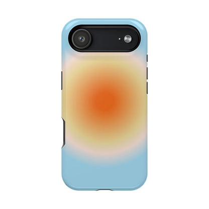 Orange & Blue Aura iPhone Case