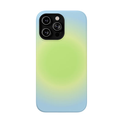 Green & Blue Aura iPhone Case