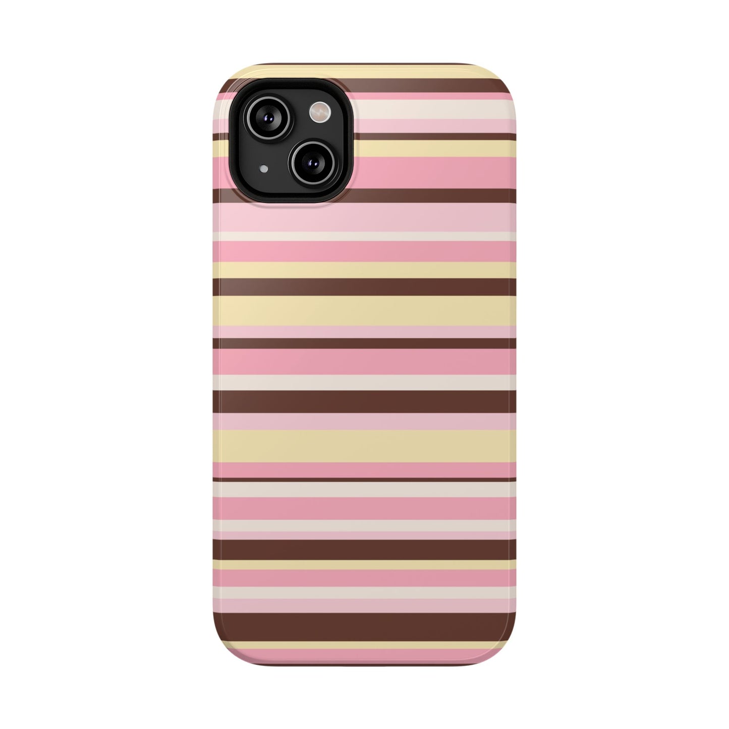 Sunday Latte Stripes iPhone Case