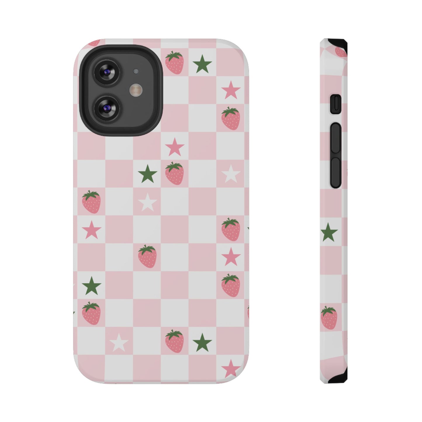 Strawberry Check iPhone Case