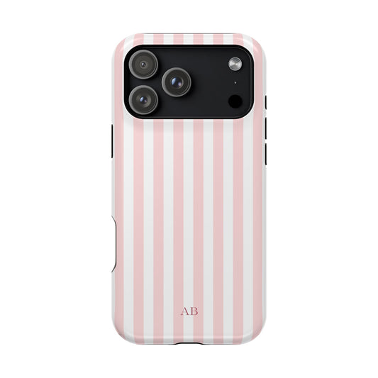 Custom Initials Pink Beau iPhone Case