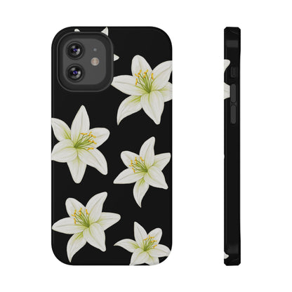 Black Tiger Lily iPhone Case