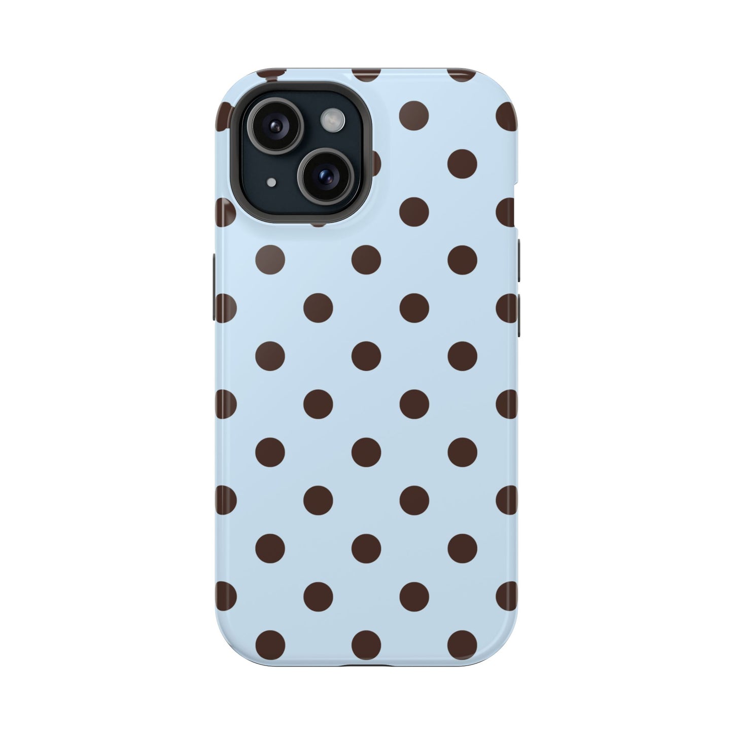 Blueberry Mocha Polka Dots iPhone Case